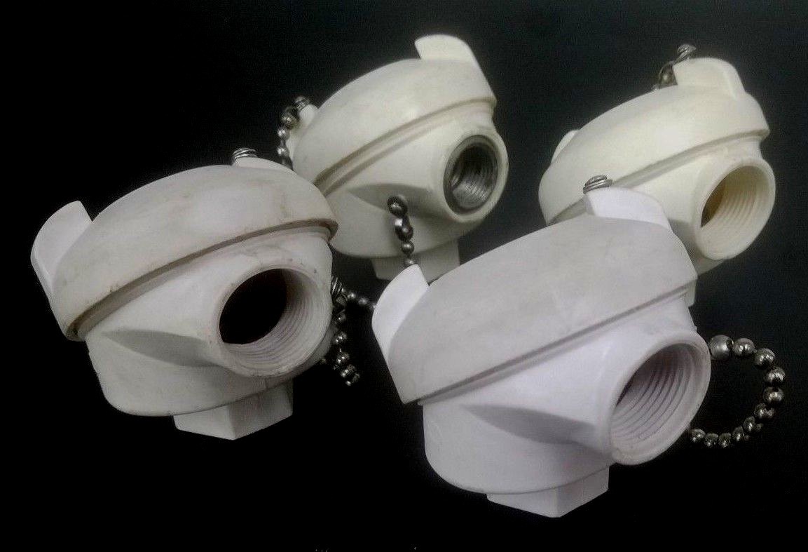 Used LOT OF 4 ASSORTED PROCESS TECH TEMPERATURE SENSOR HEADS