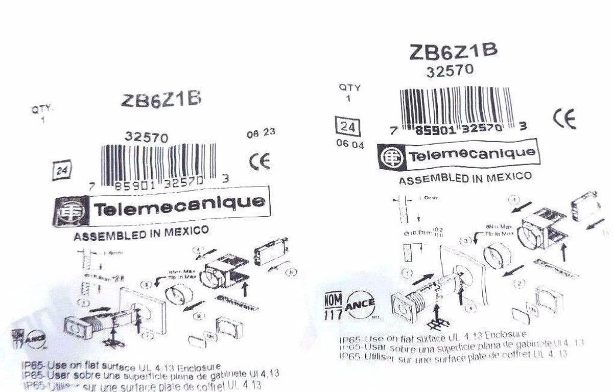 Used LOT OF 2 NEW TELEMECANIQUE ZB6Z1B CONTACT BLOCKS 32570