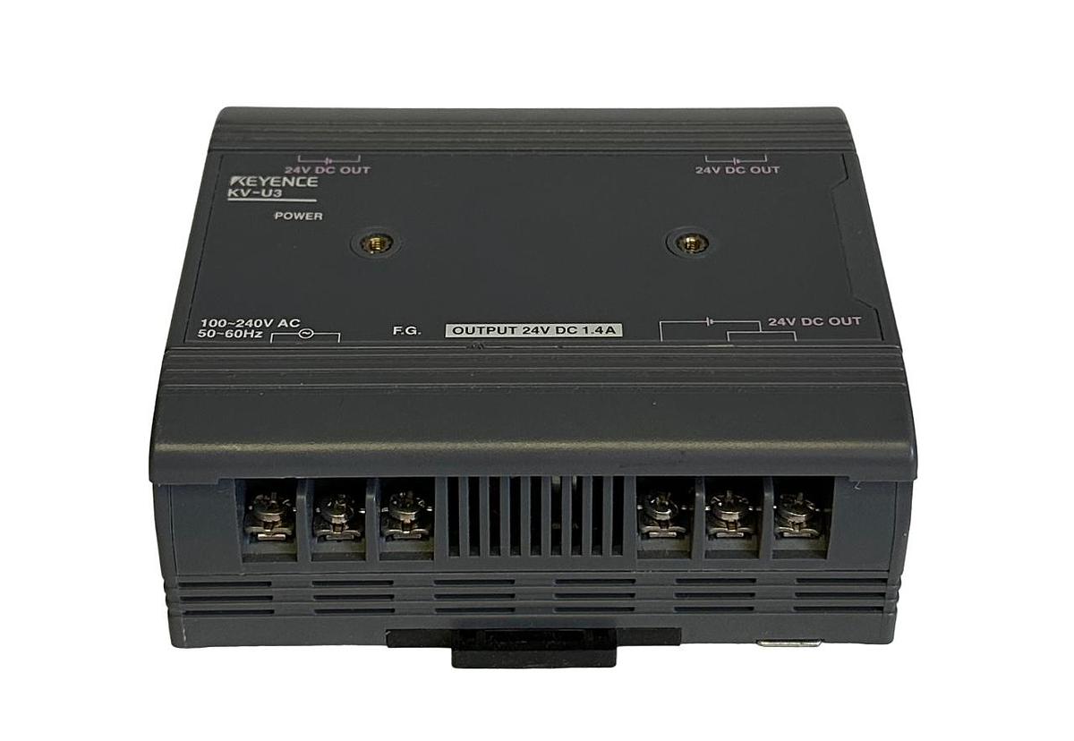 Used NEW KEYENCE KV-U3 / KVU3 POWER SUPPLY UNIT 100-240Vac 50-60Hz NNB
