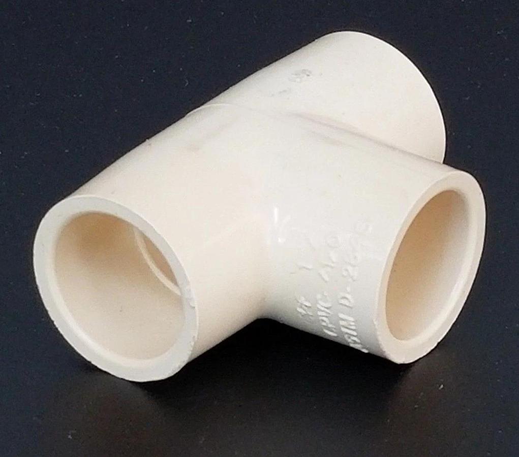 LOT OF 12 NEW CPF CHARLOTTE ASTM D-2846 T-FITTINGS CPVC-4120, CPF 1/2"