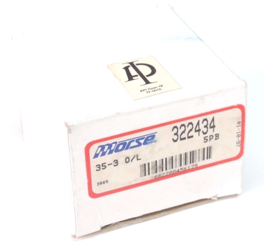 Used BOX OF 5 NEW MORSE 322434 OFFSET LINKS 35-3 O/L, 089587