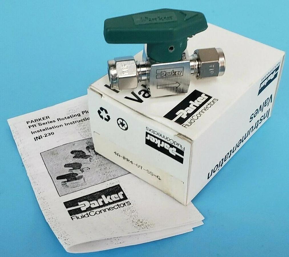 Used NIB PARKER 4A-PRV-VT-SS-G RELIEF VALVE PORT 1/1/4IN PORT2/1/4IN 316/STAINLESS