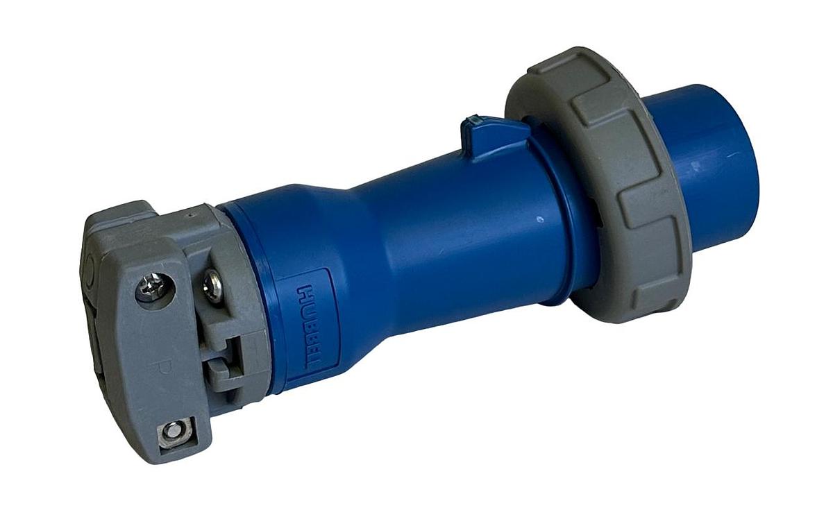 Used NEW HUBBELL HBL320P6W / 320P6W HBL PIN AND SLEEVE WATERTIGHT PLUG IEC 309 250Vac