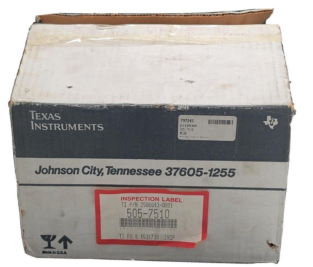 NIB TEXAS INSTRUMENTS 505-7510 HANDHELD INTELLIGENT TERMINAL 2586287-0001