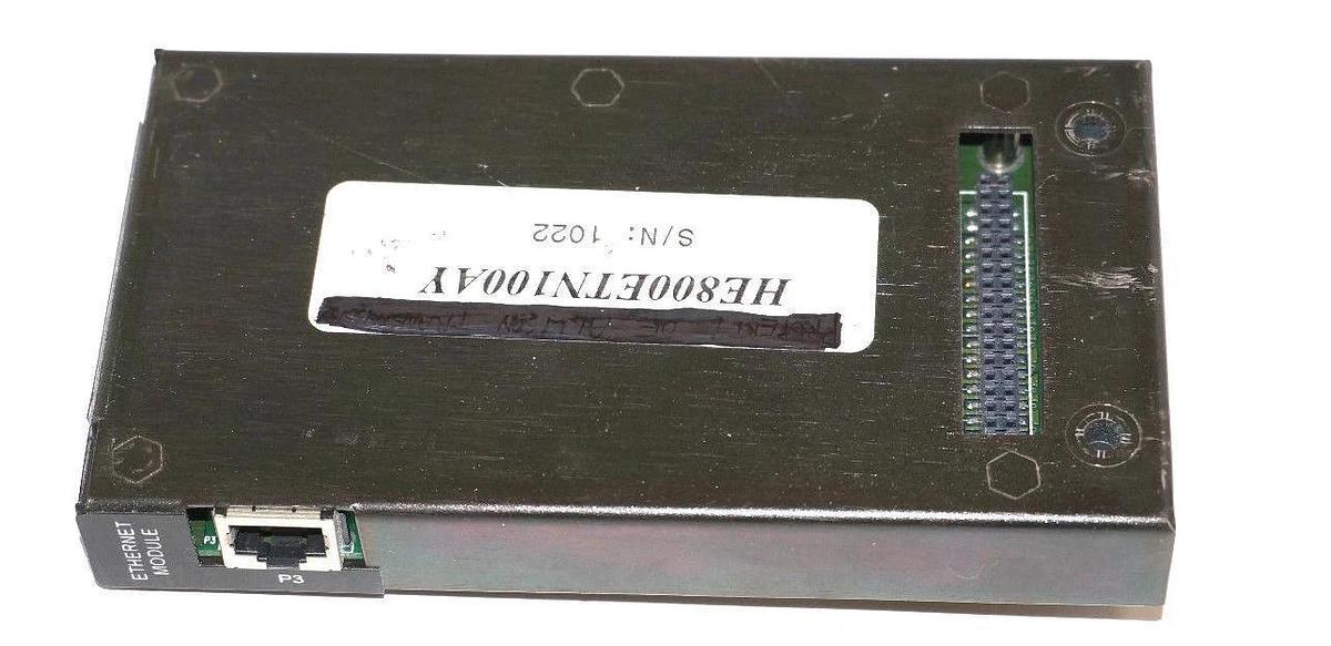 Used HORNER ELECTRIC HE800ETN100AY ETHERNET MODULE HE800ETN100