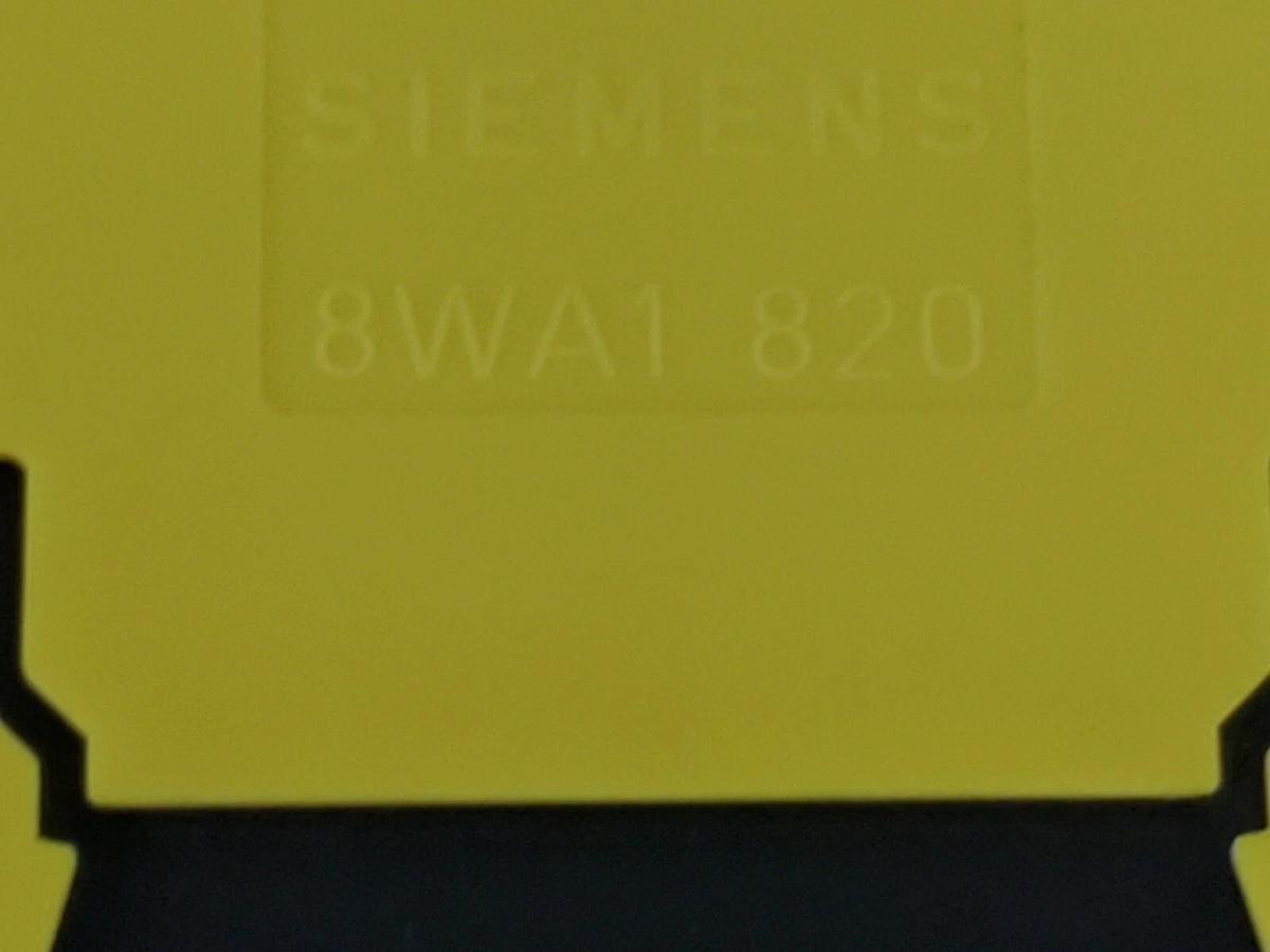 Used LOT OF 9 VARIOUS SIEMENS TERMINAL ACCESSORIES (2) 8WA1-808 (3) 8WA1 011-1BF23