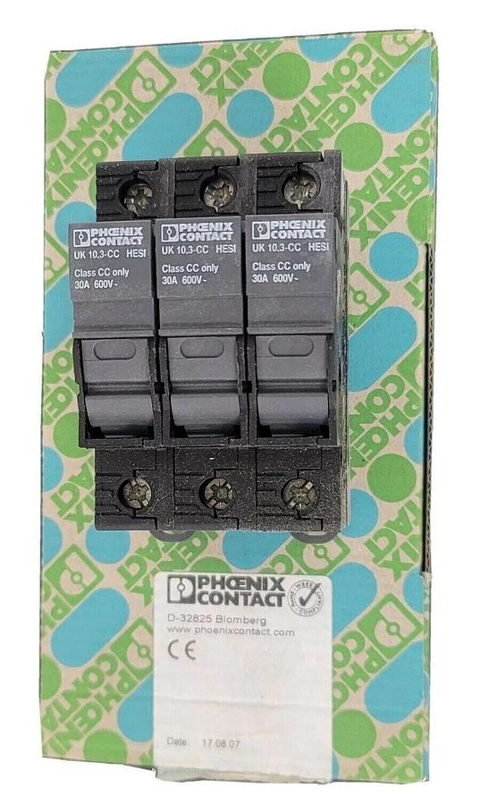 NEW PHOENIX CONTACT UK 10,3-CC HESI N 3POL TERMINAL BLOCK 30 48 603