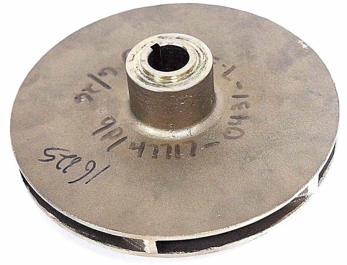 Used NEW GOULDS PUMP 444R227 VANE IMPELLER 9P1 47717-0431-7.375" BRASS