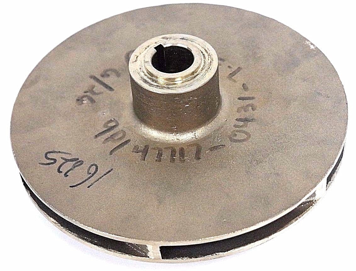 Used NEW GOULDS PUMP 444R227 VANE IMPELLER 9P1 47717-0431-7.375" BRASS