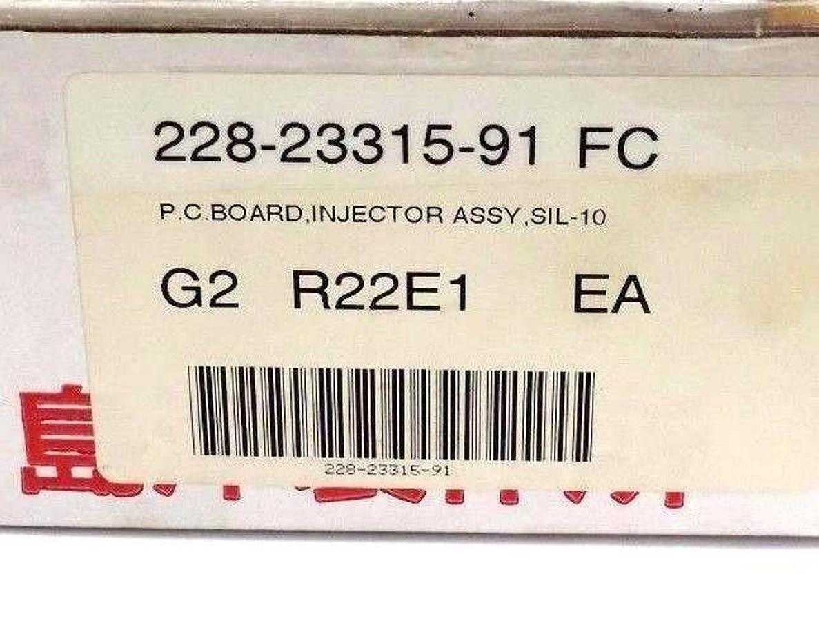 Used NIB SHIMADZU 228-23315-91 P.C. BOARD, INJECTOR ASSY, SIL-10, ASSY 228-23315-91