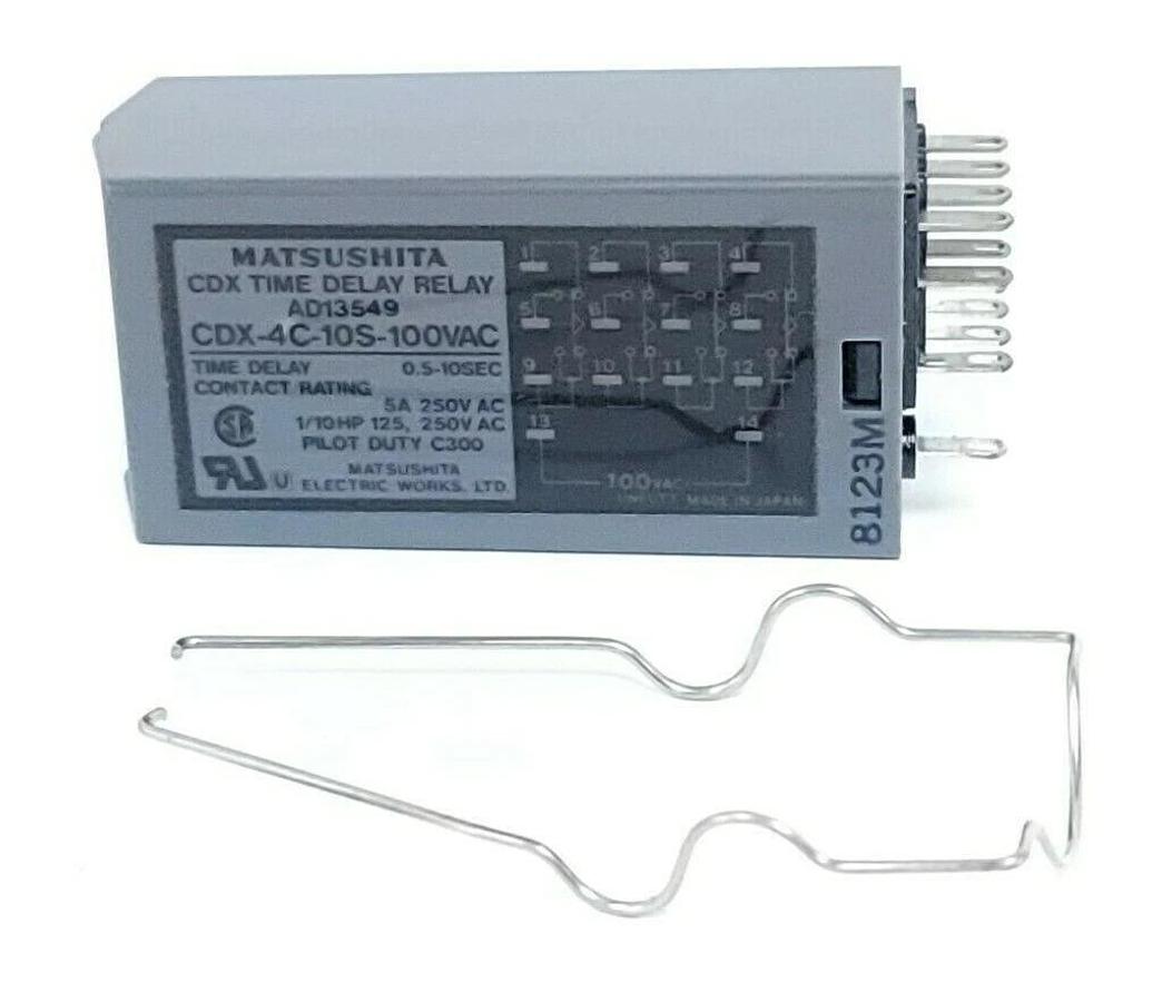NEW MATSUBHITA CDX-4C-10S-100VAC CDX TIME DELAY RELAY AD13549 0.5-10SEC