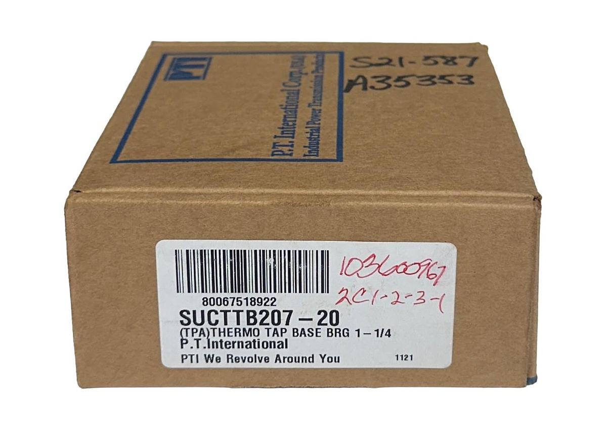 Used NEW PTI SUCTTB207-20 / SUCTTB20720 THERMOPLASTIC TAP BASE BEARING 1-1/4'' NSMP