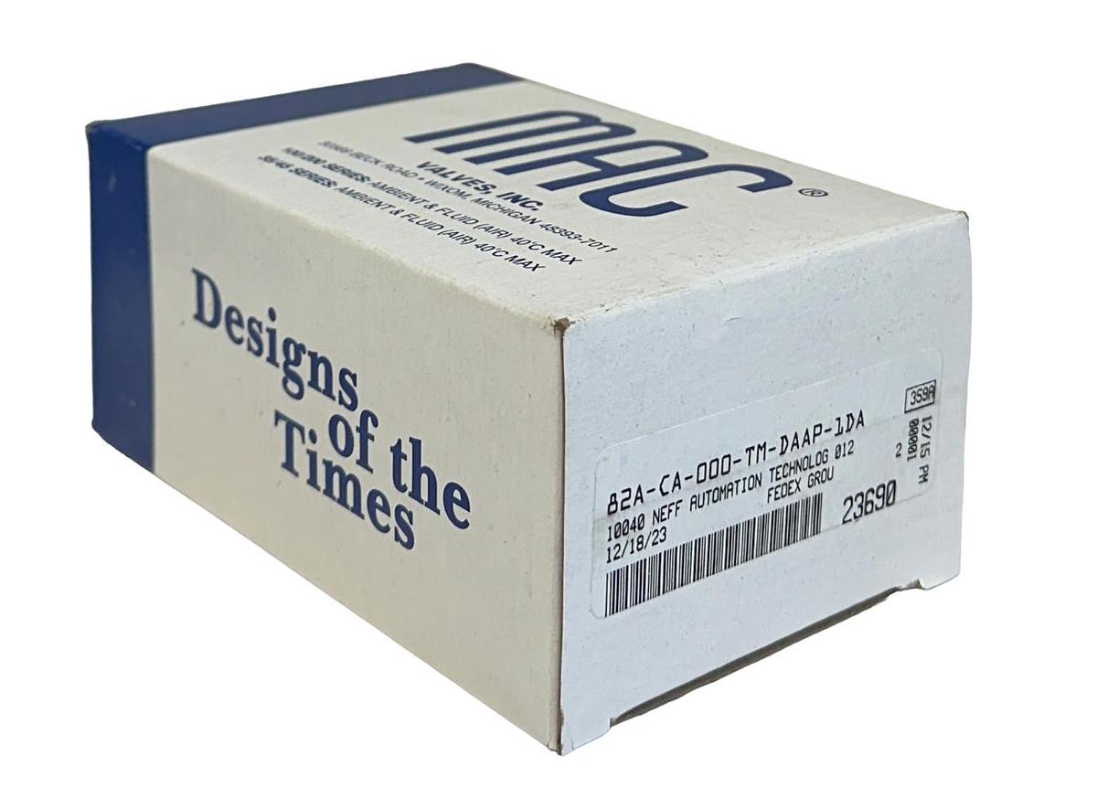 Used MAC 82A-CA-000-TM-DAAP-1DA / 82ACA000TMDAAP1DA SOLENOID VALVE 82 SERIES NSMP