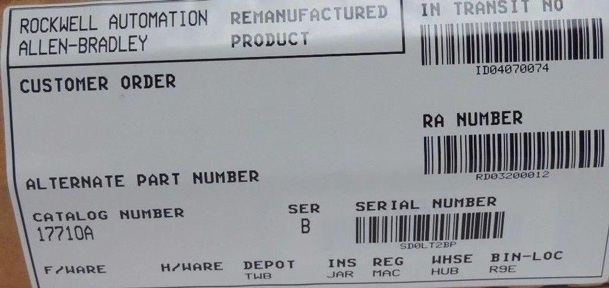 Refurbished REMANUFACTURED ALLEN BRADLEY 1771-OA AC OUTPUT MODULE SER B 120V 1771OA