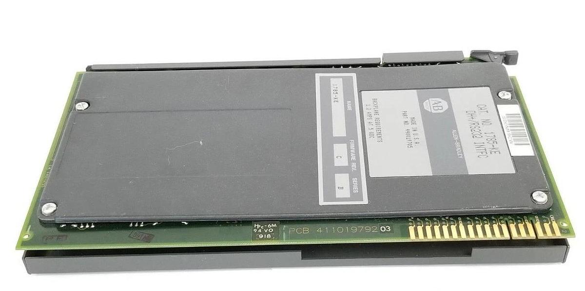 Used ALLEN BRADLEY 1785-KE DH+/RS232 INTFC 1785KE, F/W REV. C, SER. B, P/N: 440019705