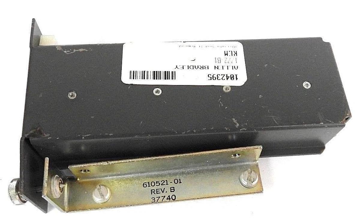 Used ALLEN BRADLEY 1772-B1 BATTERY TRAY HOUSING W/ 610521-01 RAIL MOUNT