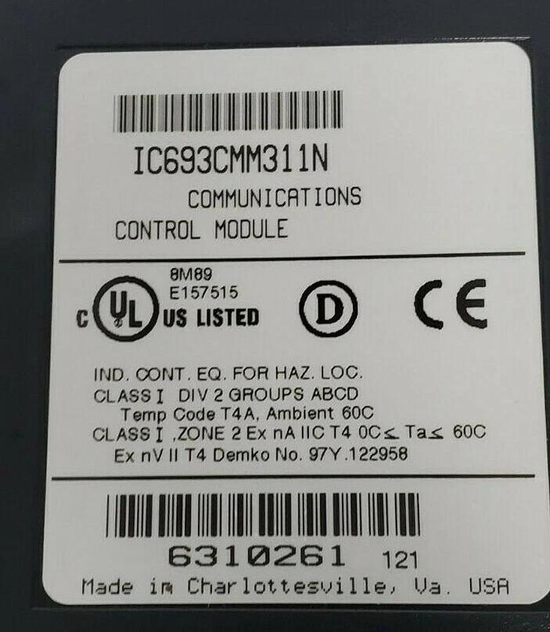 Used GE FANUC IC693CMM311N COMMUNICATIONS CONTROL MODULE