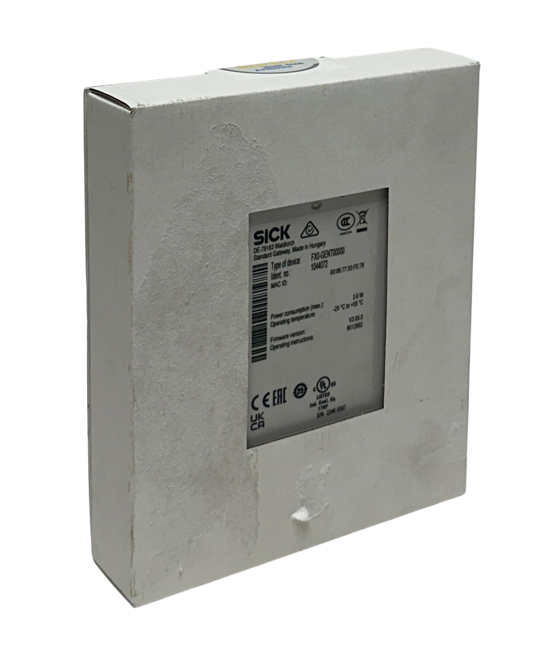 SICK FXO-GENT00000 / 1044072 FLEXI soft SAFETY CONTROLLER EtherNet/IP 3W NSFS