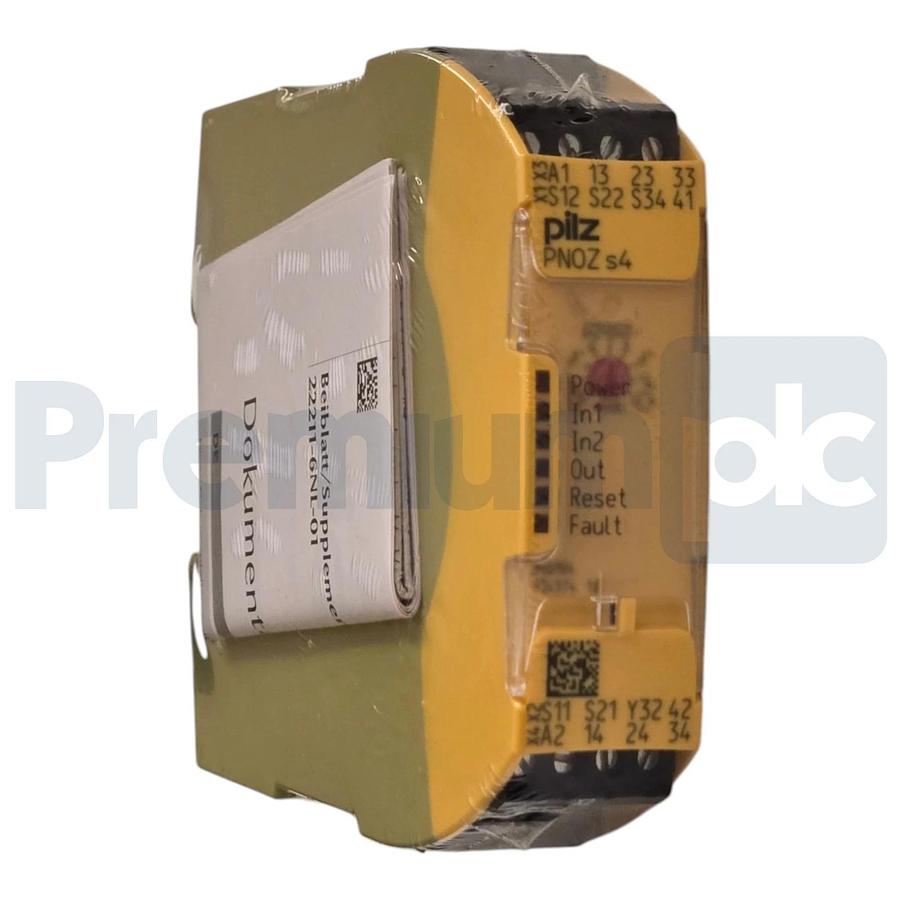 Sealed Pilz PNOZ s4 24VDC 3n/o 1n/c Safety Relay PNOZs4 Ident No 750104 NSFS