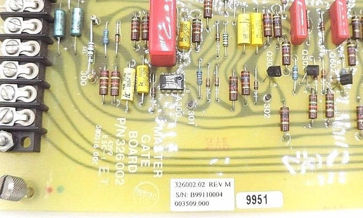 Used ROBICON P/N: 3626002 MASTER GATE BOARD 326002.02 REV. M