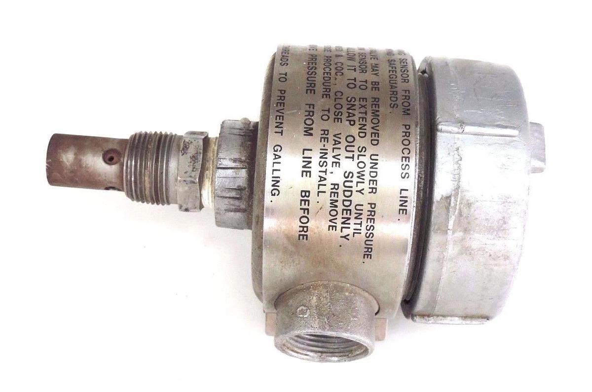 Used ROSEMOUNT UNILOC 2002038 CONDUCTIVITY SENSOR MODEL 141, 250/400PSIG