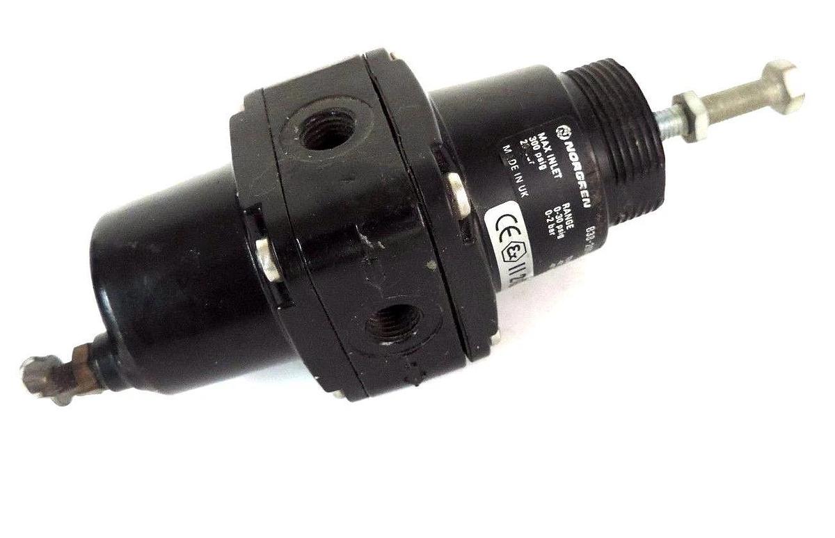 Used NORGREN B38-200-B2CA FILTER REGULATOR 1/4 NPT 300 PSI, B38200B2CA
