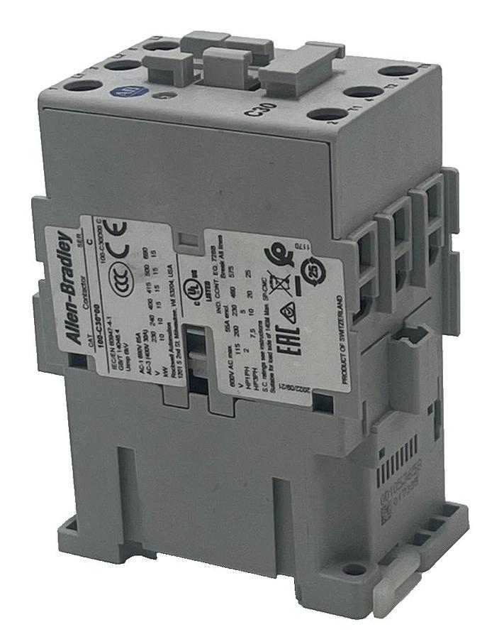 Used Allen Bradley 100-C30D00 /C IEC Contactor 30A 600V 120VAC COIL 100-C30*00 NSNP