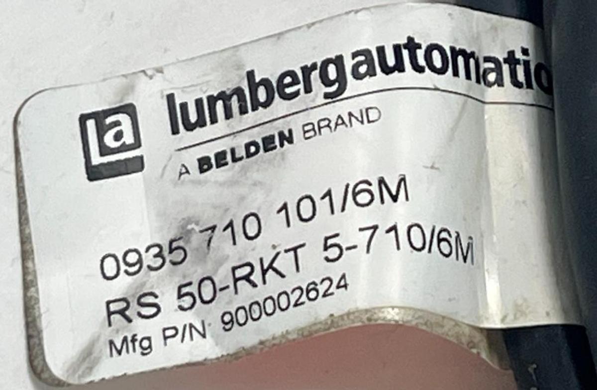 Used LUMBERG 900002624 SENSOR DISTRIBUTION BOX 0935 710 101/6M TRUNK CABLE CORDSET