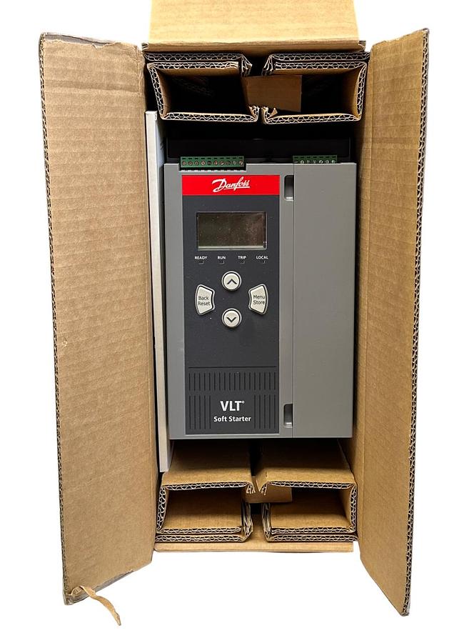 Used DANFOSS MCD6-0063B-T5-S1X-20-CV1 / 136G8762 VLT SOFT STARTER 30kW/40HP 3PH NSMP