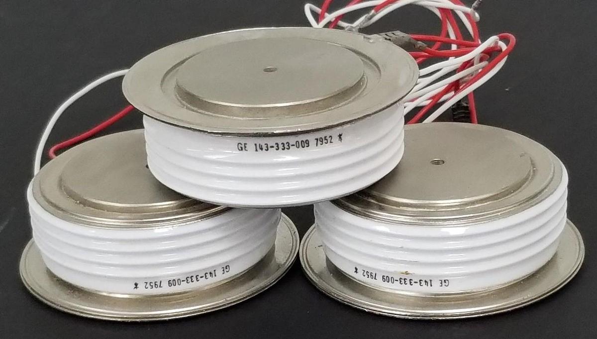 Used LOT OF 3 GENERAL ELECTRIC 143-333-009 THYRISTOR RECTIFIERS 143-333-009 7952