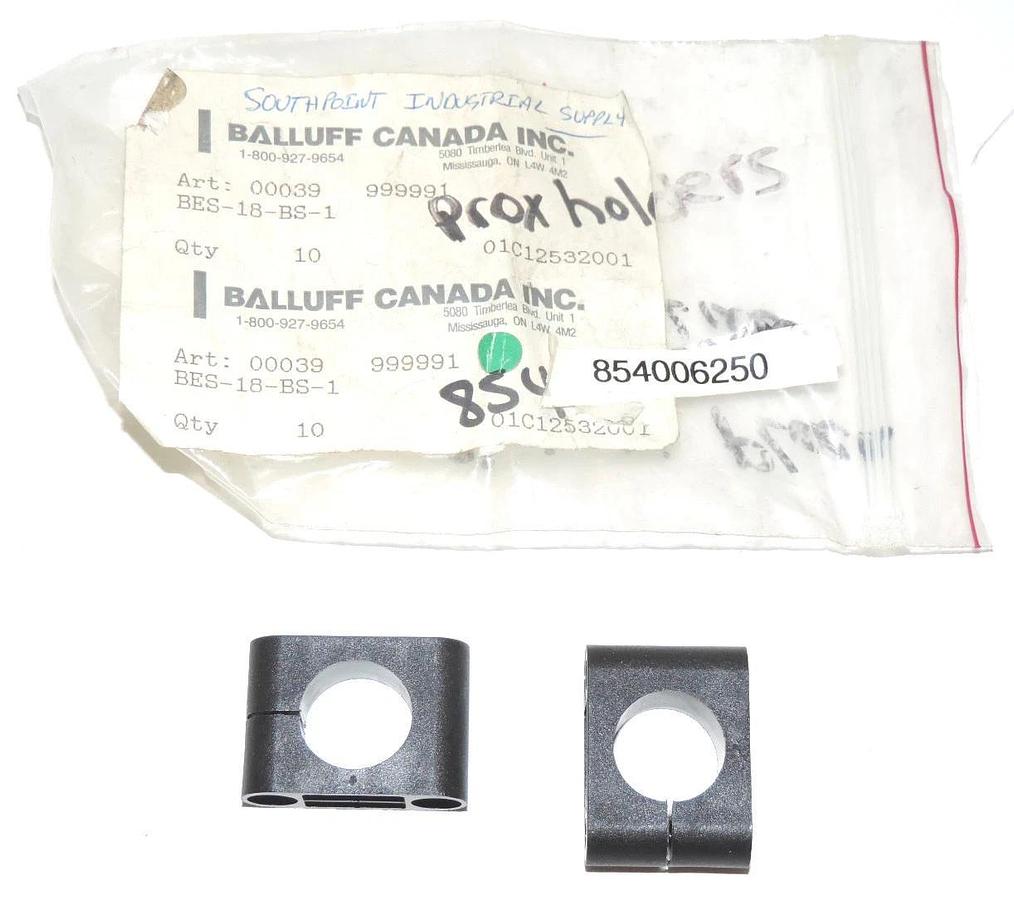 Used LOT OF 2 NEW BALLUFF BES-18-BS-1 SENSOR ACCESORIES BES18BS1, ART. 00039 999991