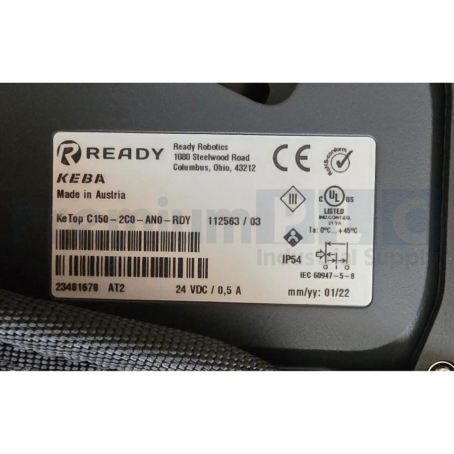 Used READY Robotics KEBA KeTop C150-2C0-AN0-RDY ForgeOS Terminal / Pendant 112563 NEW