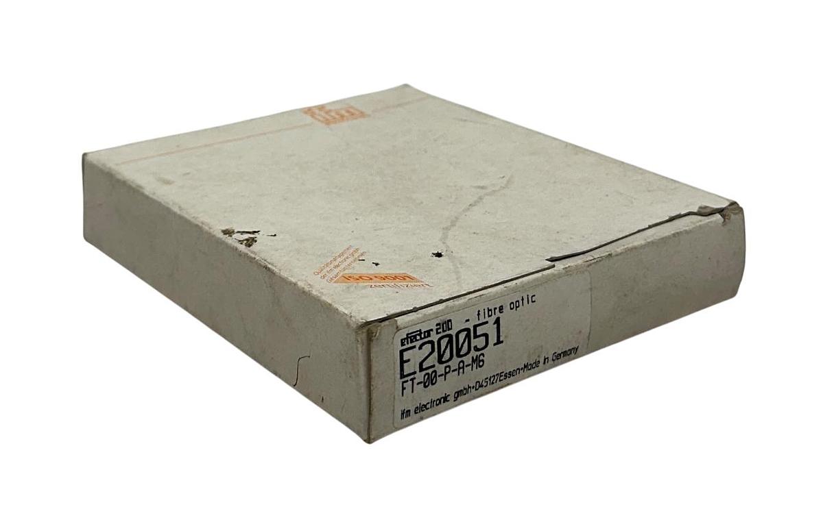 Used IFM FT-00-P-A-M6 / E20051 EFECTOR 200 FIBER OPTIC DIFFUSE REFLECTION SENSOR NSMP