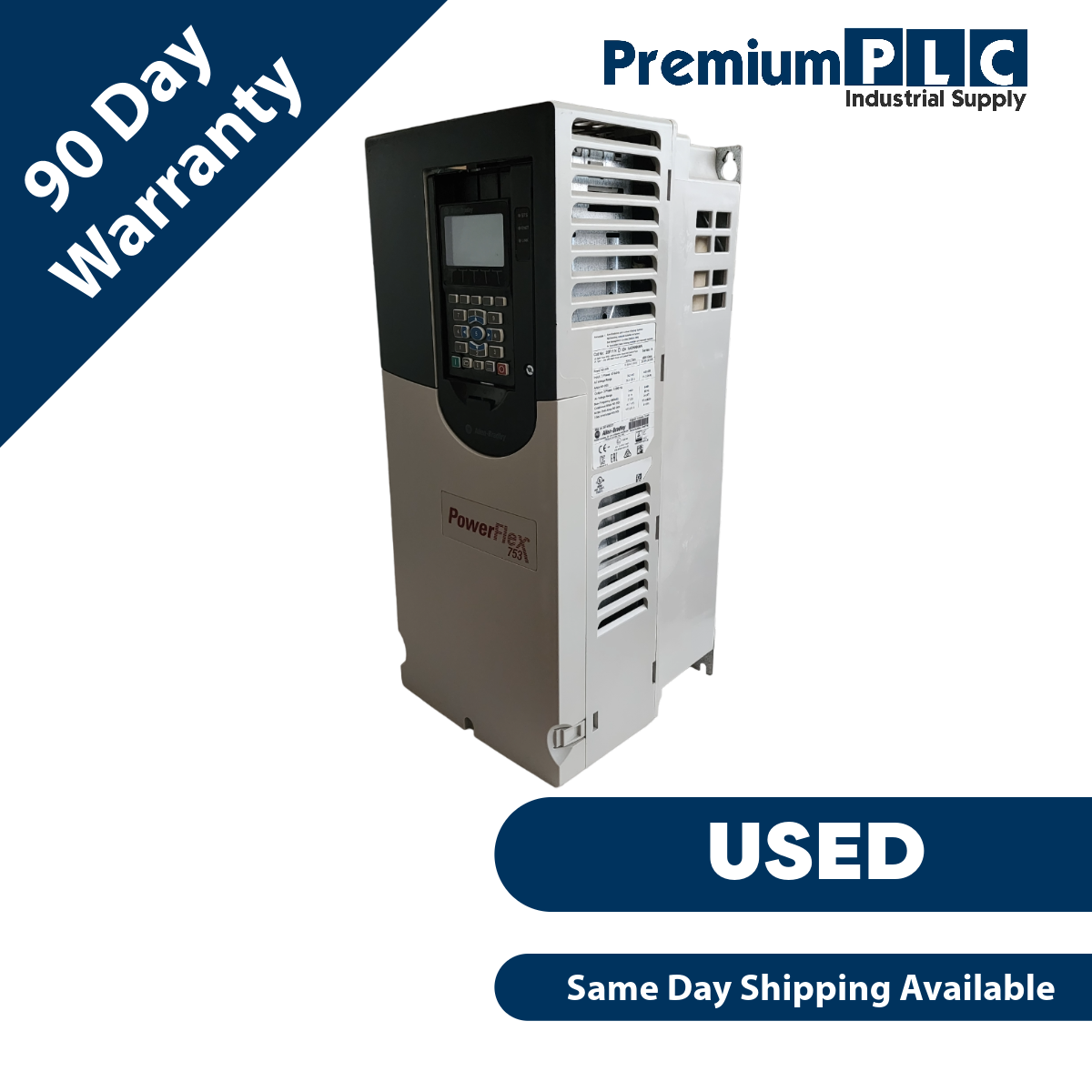 Used ALLEN BRADLEY 20F11ND034AA0NNNNN /A POWERFLEX 753 AC DRIVE 480VAC/3PH/34A/25HP