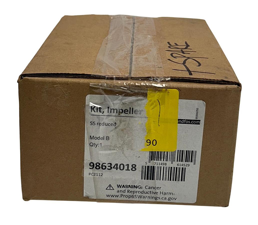 Used GRUNDFOS 98634018 OEM IMPELLER KIT MODEL B SS REDUCER CRN SERIES CRN45 NSMP