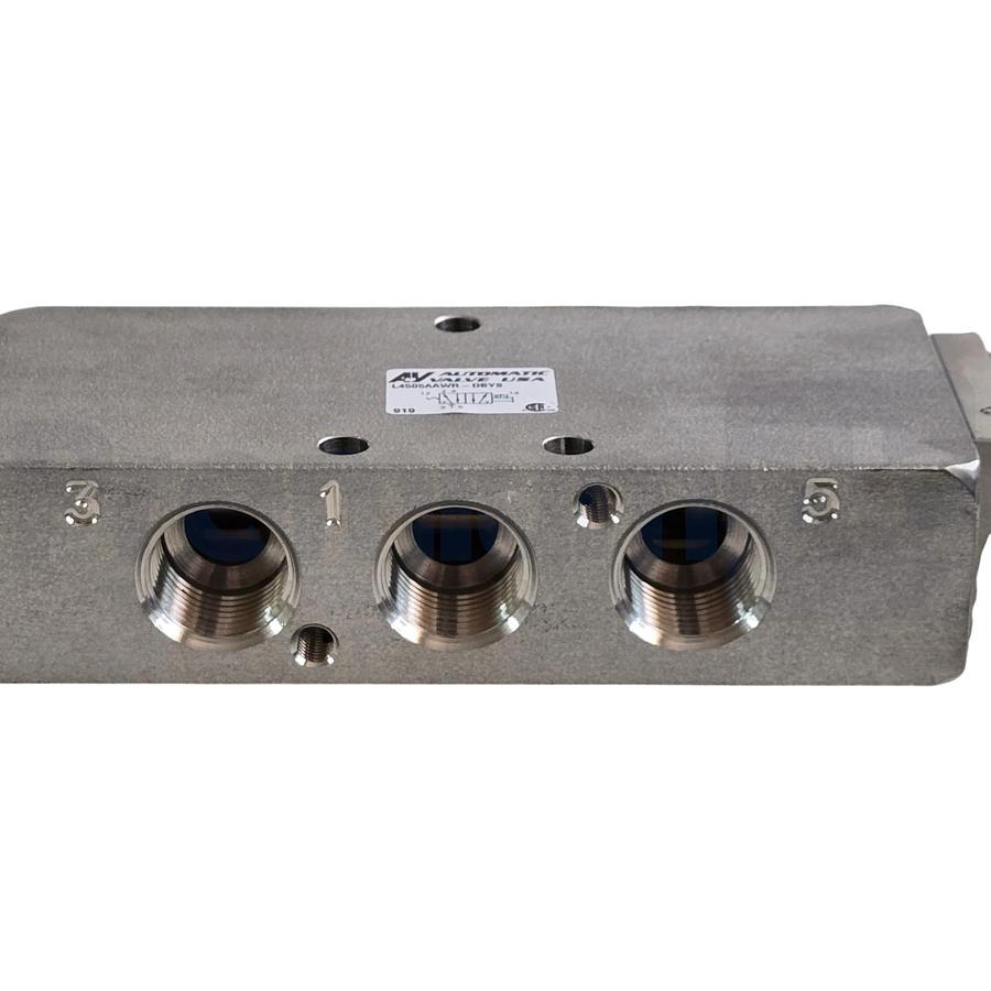 Used Automatic Valve Automax L4505AAWR-DBYS S/S Solenoid Valve 5/2 SS50LFAXR4-CM7016