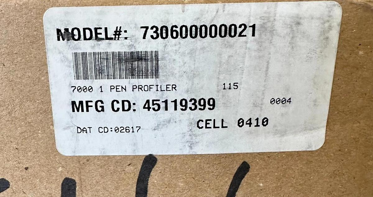 NEW PARTLOW 730600000021 MRC 7000 CHART RECORDER 115VAC 50/60Hz 1-PEN W/ MANUAL
