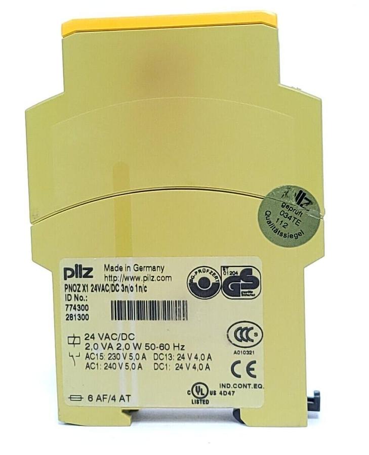 Used PILZ PNOZ X1 24VAC/DC 3n/o 1n/c SAFETY RELAY 774300 PNOZX1