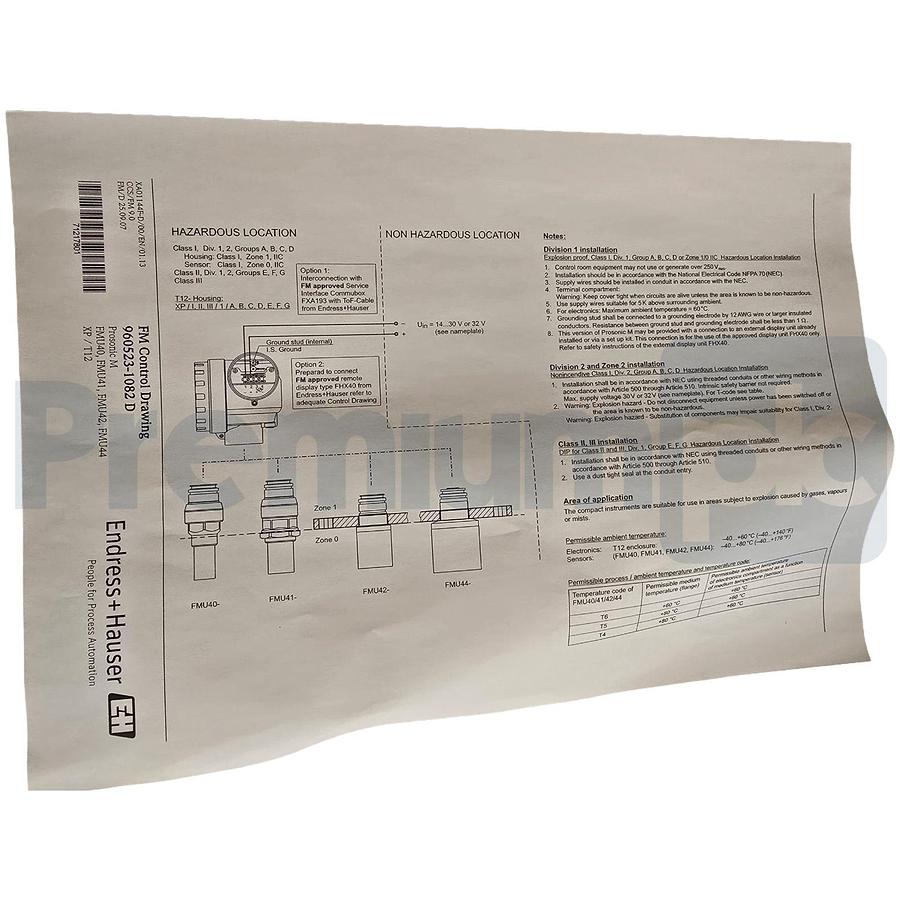 ENDRESS+HAUSER E+H FMU40-TYB2C4 Prosonic M ULTRASONIC LEVEL SENSOR 52010286 NSMP