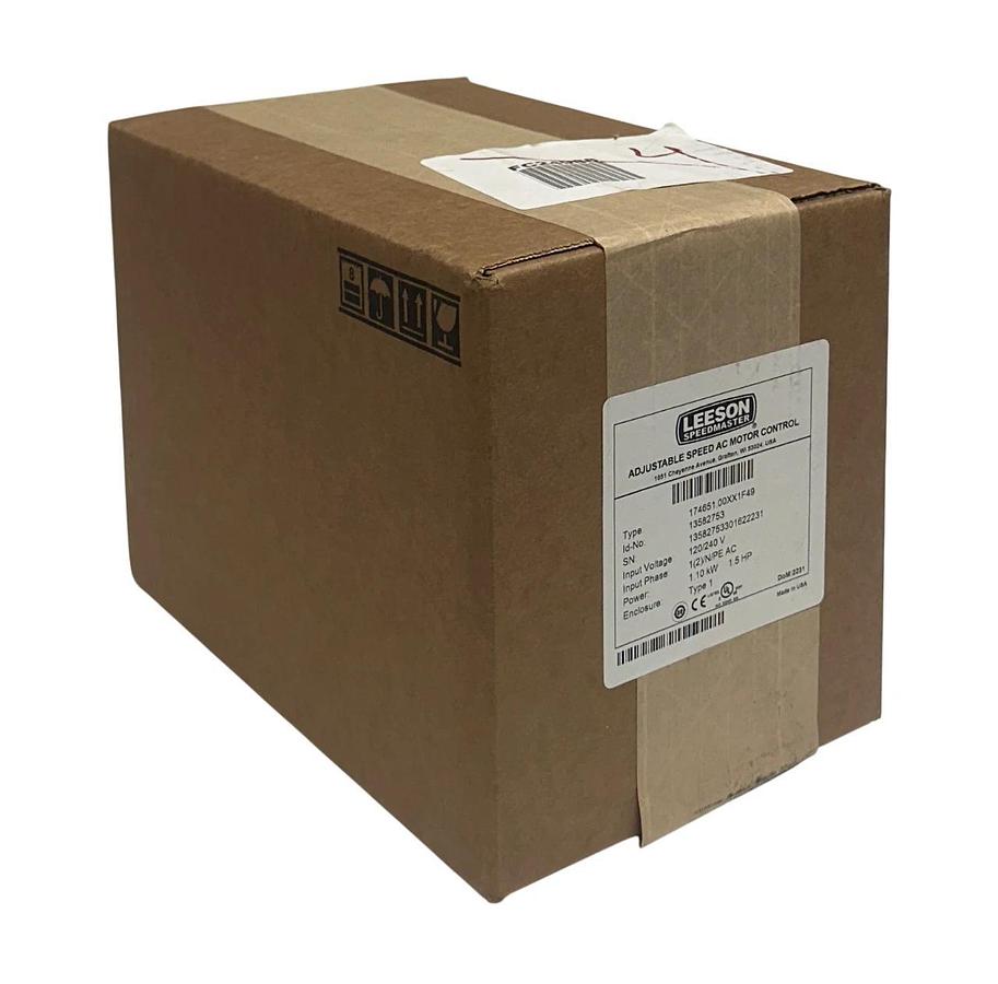 Used LEESON 174651.00 / 13582753 SM2 SERIES ADJUSTABLE SPEED MOTOR CONTROL 1.5HP NSFS