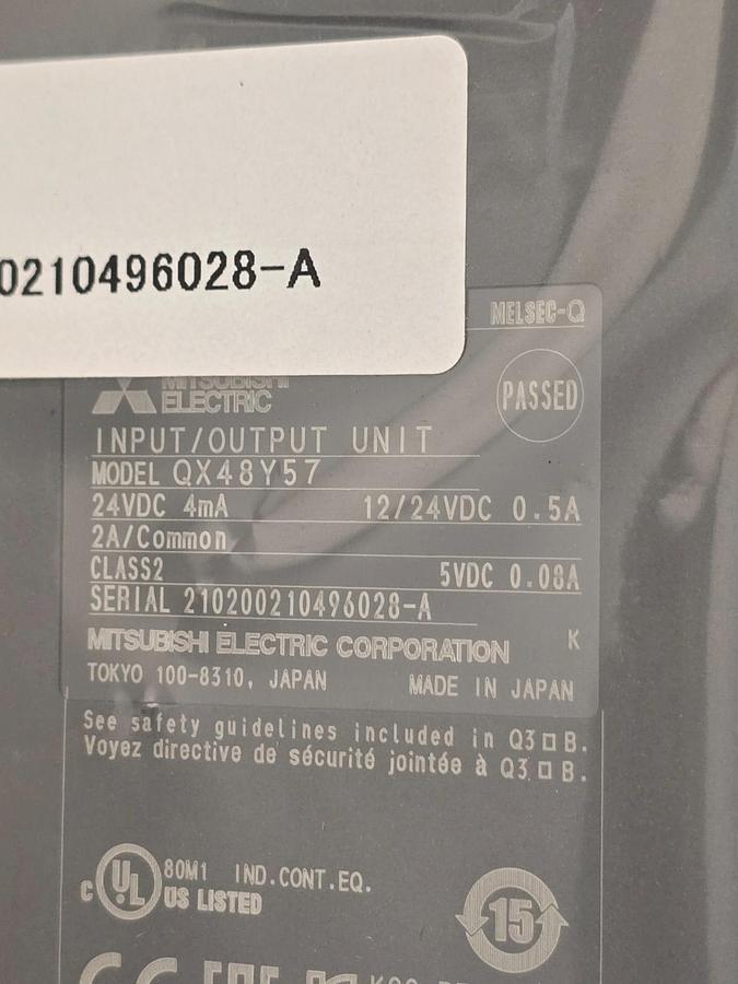Used Mitsubishi QX48Y57 MELSEC-Q QnU Series I/O Combination Module 24VDC NSMP