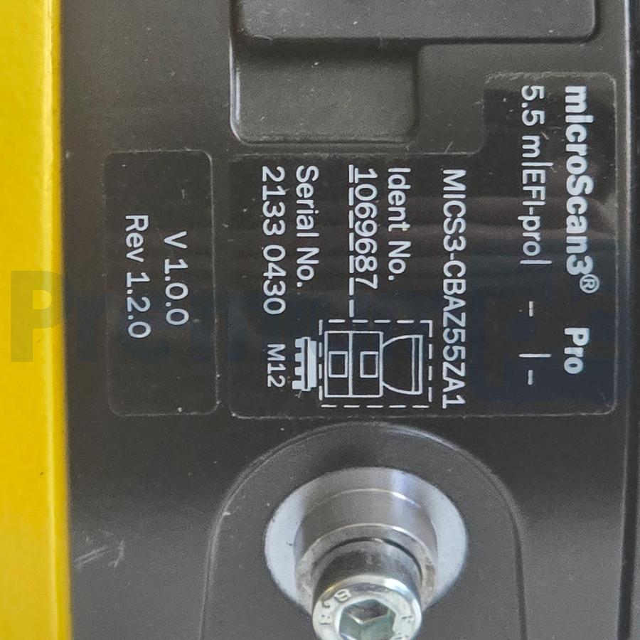 Used SICK 1069687 | MICS3-CBAZ55ZA1 Safety microScan3 Pro Scanner 5.5m 275° w/Bracket