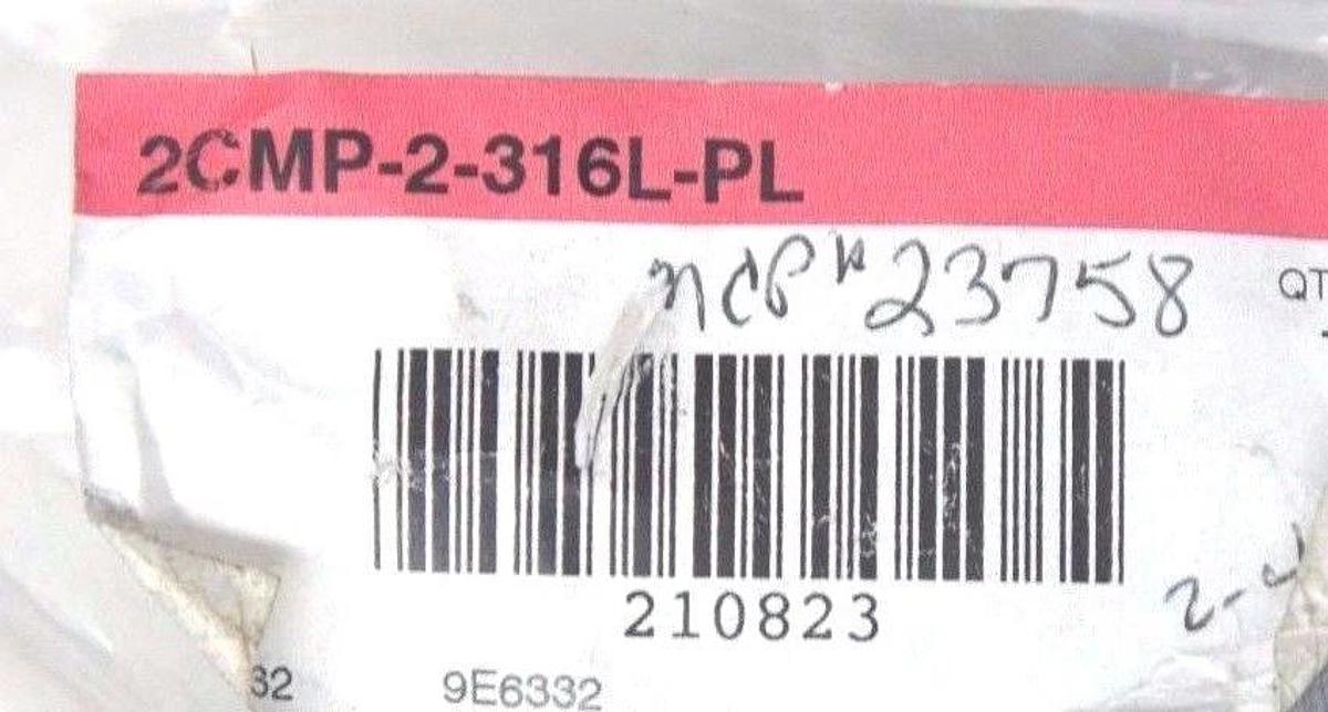Used NEW TRI-CLOVER / ALFA LAVAL 2CMP-2-316L-PL TRI/CLAMP ELL, 713032