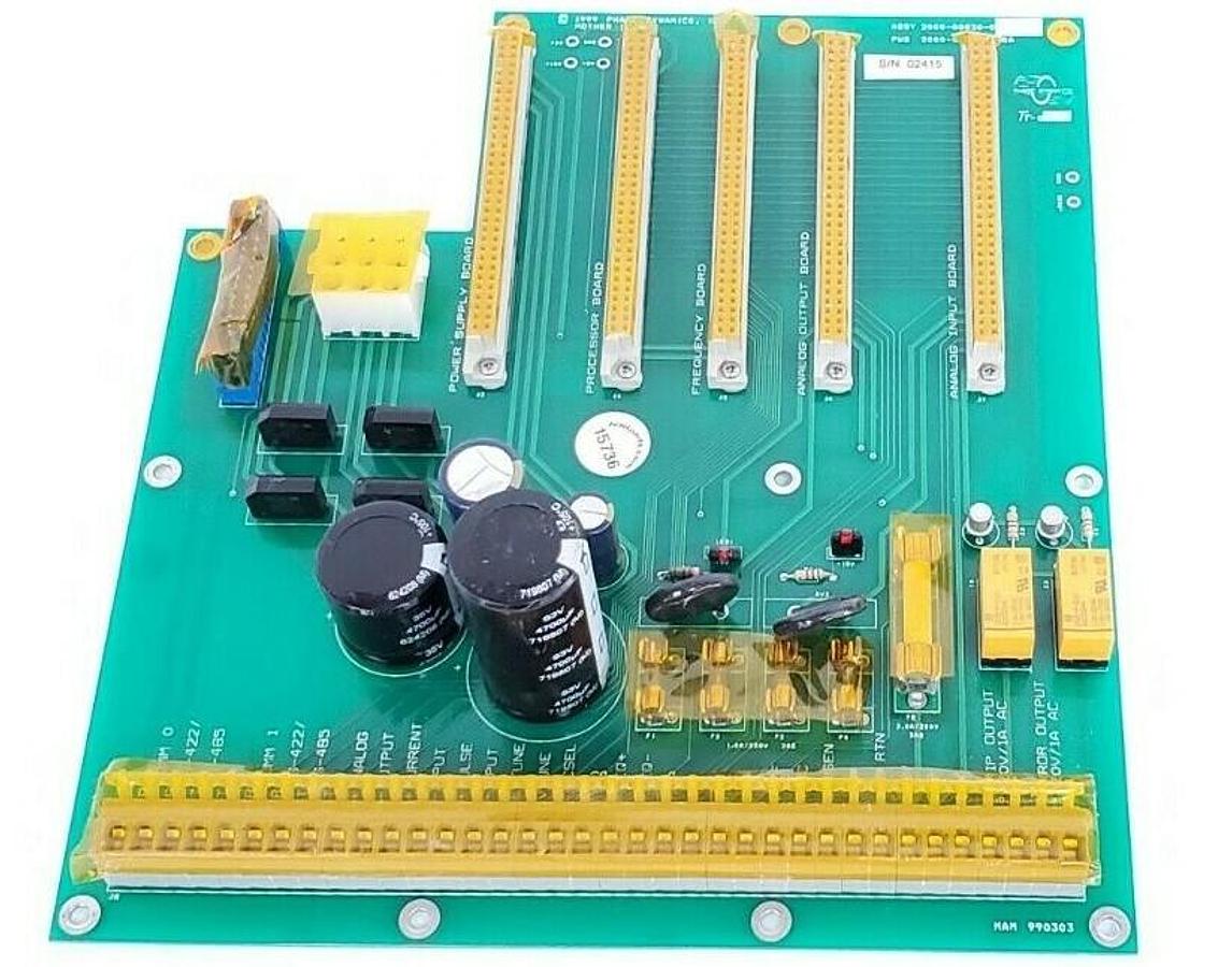 Used NEW PHASE DYNAMICS INC. ASSY. 2000-00030-0 MOTHER BOARD PWB 200-00030-200A