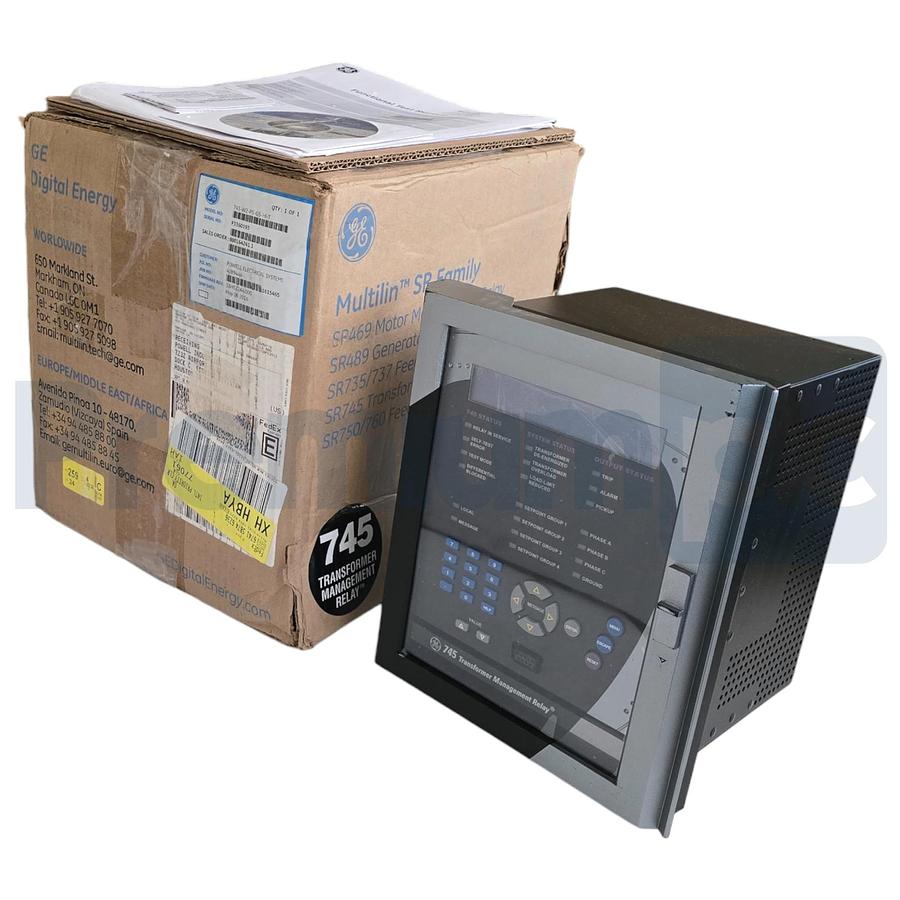 Used GE MULTILIN 745 TRANSFORMER PROTECTION RELAY 745-W2-P5-G5-HI-T w/SR745-CASE NSMP