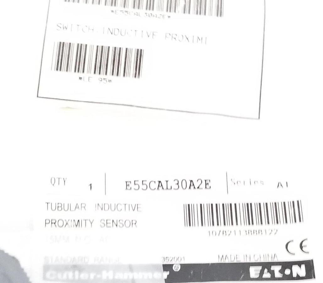 Used NEW EATON CUTLER-HAMMER E55CAL30A2E TUBULAR INDUCTIVE PROX. SENSOR SER. A1