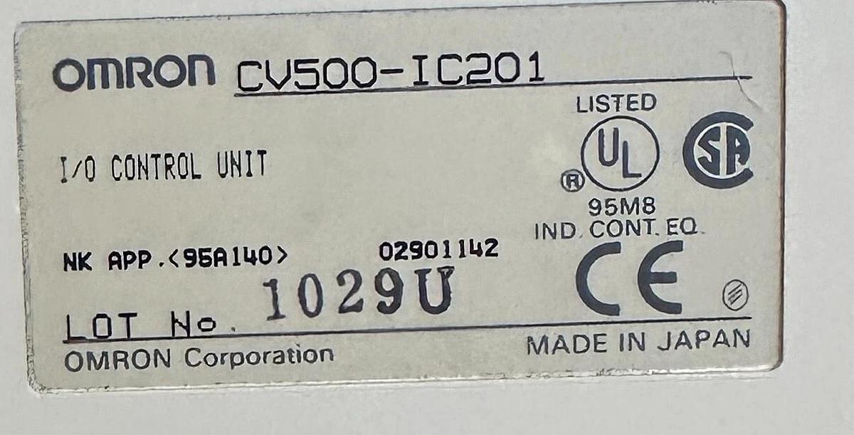 Used OMRON CV500-IC201 I/O CONTROL UNIT CV500IC201