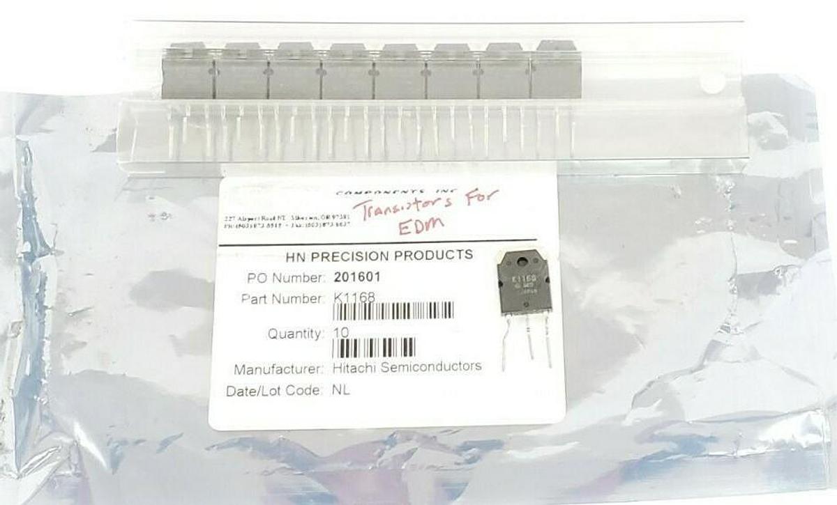 Used LOT OF 9 NEW HITACHI K1168 SEMICONDUCTORS