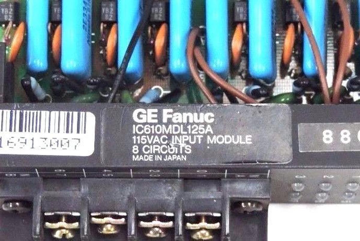 Refurbished LOT OF 5 REPAIRED GE FANUC IC610MDL125A INPUT MODULES 115VAC, 8 CIRCUITS