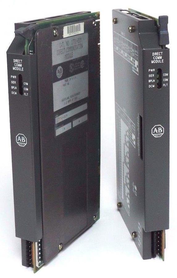 Used 2 ALLEN BRADLEY 1771-DCM DIRECT COMMUNICATION MODULES SER. A 1771DCM F/W: REV. H